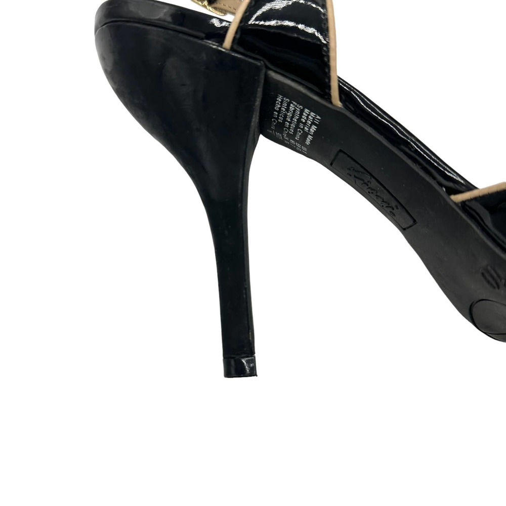 FIONI BLACK PATENT LEATHER HEELS SIZE 10M - Picture 8 of 11